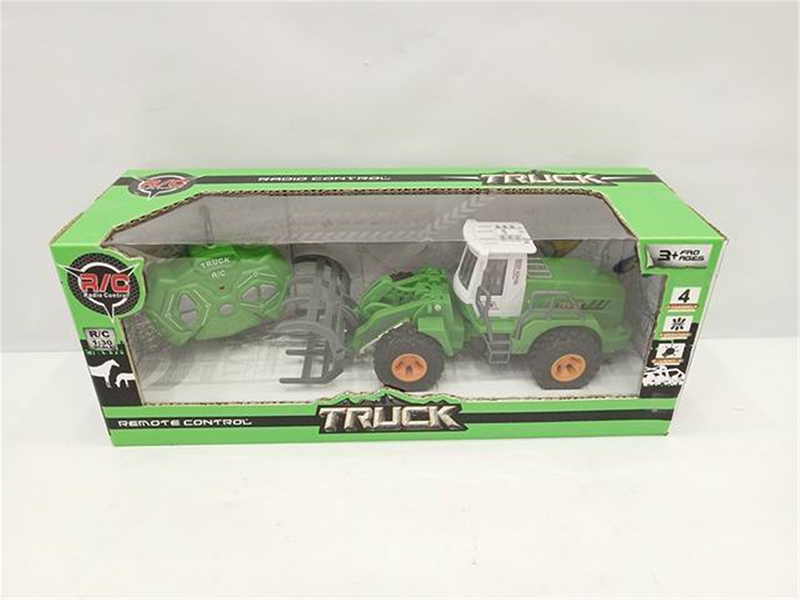 4-Channel Remote Control Farm Tractor With Light(Not Included  Batteries)