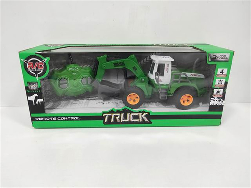 4-Channel Remote Control Farm Excavator With Light(Not Included  Batteries)