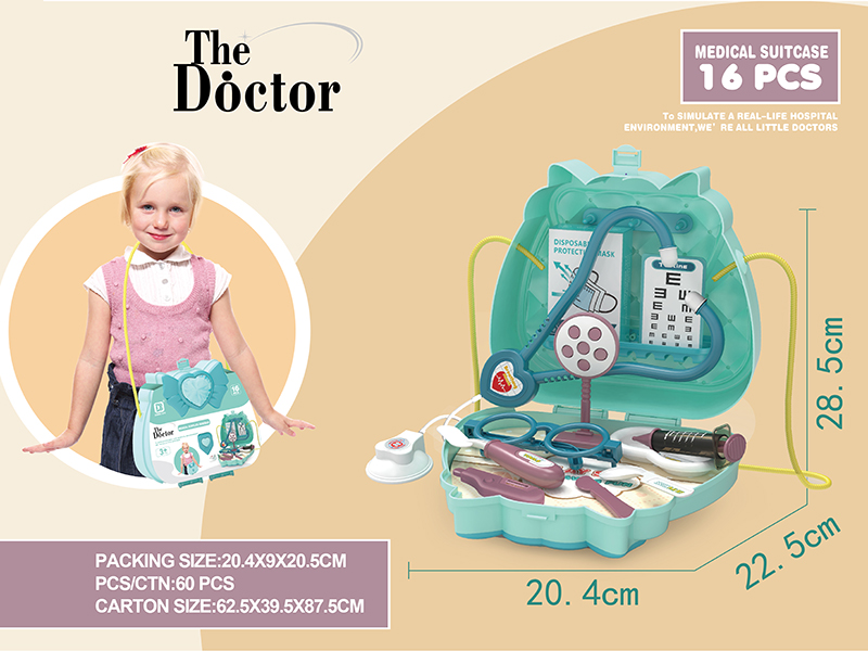 Medical Supplies Toys Shoulder Messenger Bag 16pcs