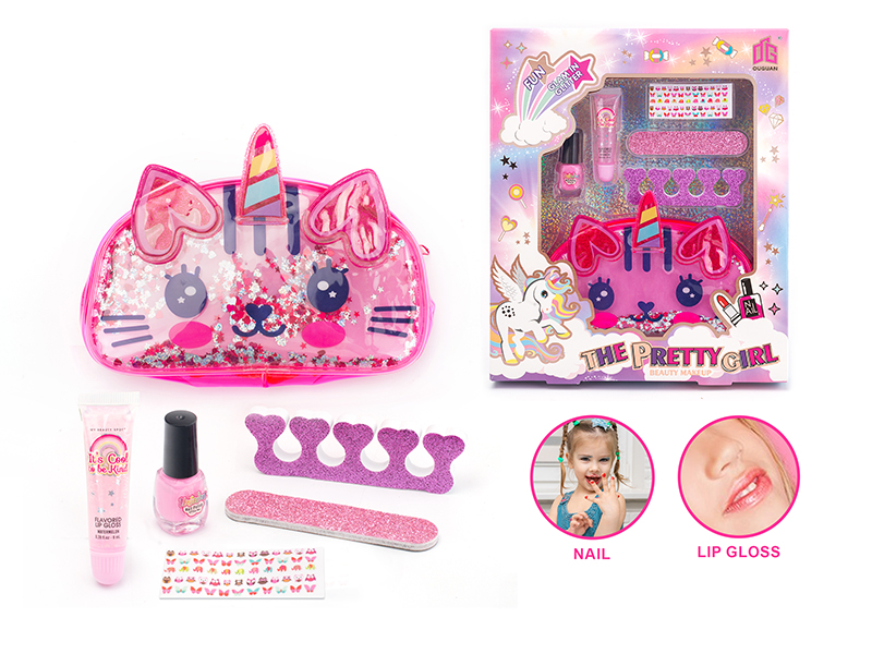 Children's Cosmetics Nail Art DIY Set