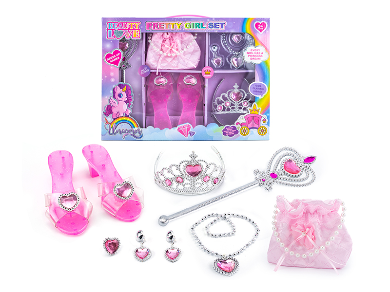 Fairy Wand Electroplating Imperial Crown Adornment Toys Princess Dress Up Set