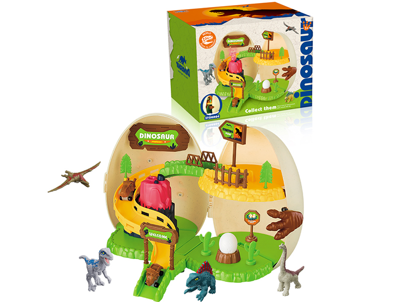 Dinosaur Amusement Park Storage Dinosaur Egg(4 Dinosaurs)