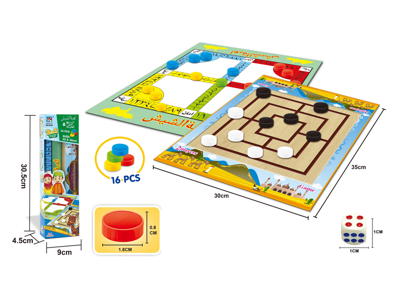 Small 2 In 1 Chess Toy
