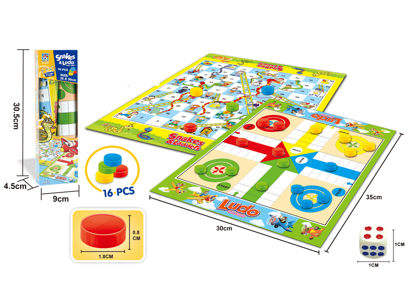 Small 2 In 1 Chess Toy