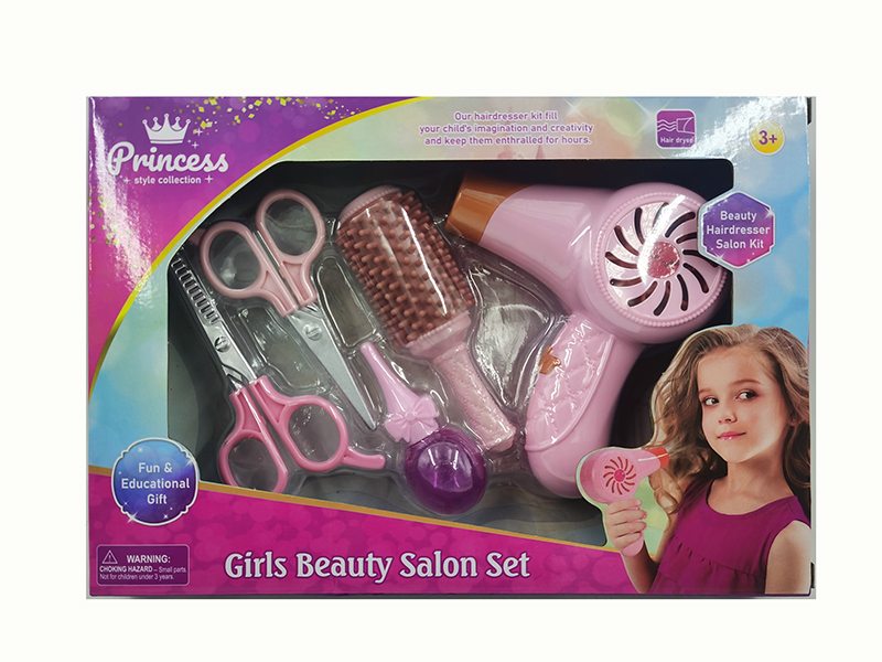 Electric Hair Dryer Girls Beauty Salon Set