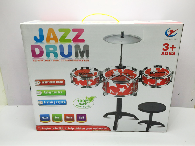 Electroplating Jazz Drum Set With Chair