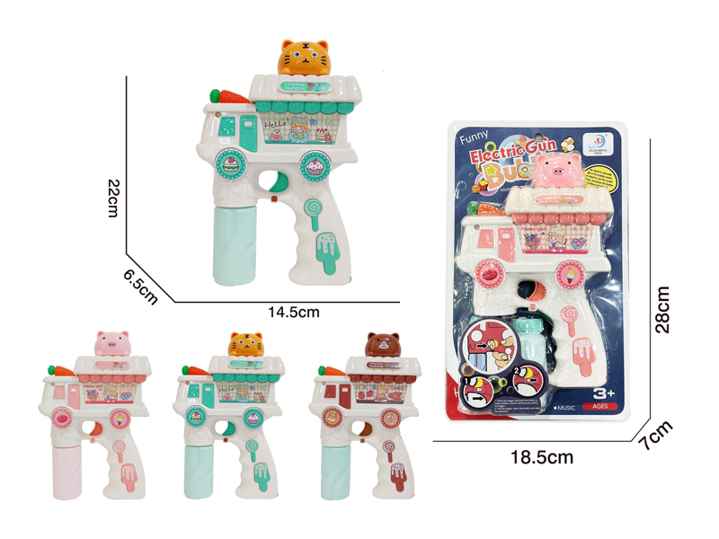 Cartoon Dessert Car Bubble Machine With Light Music