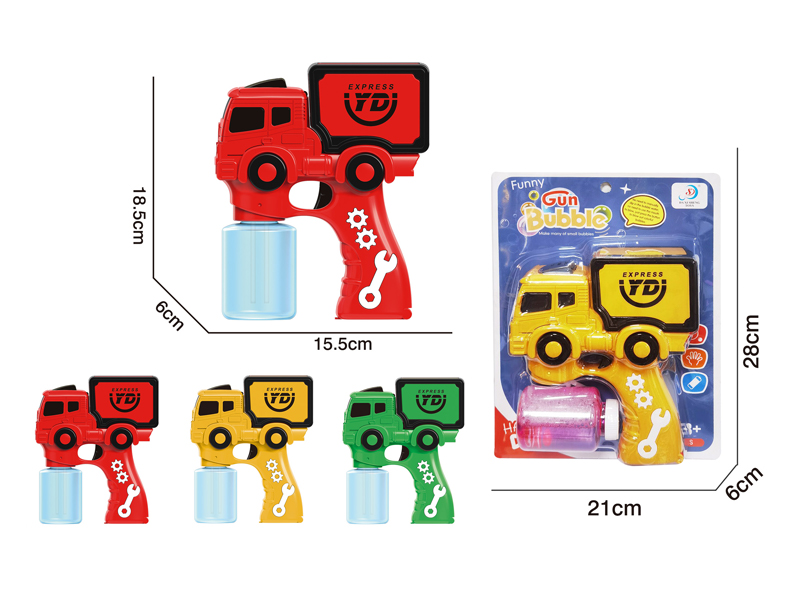 B/O Engineering Transport Vehicle Bubble Gun With Light Music