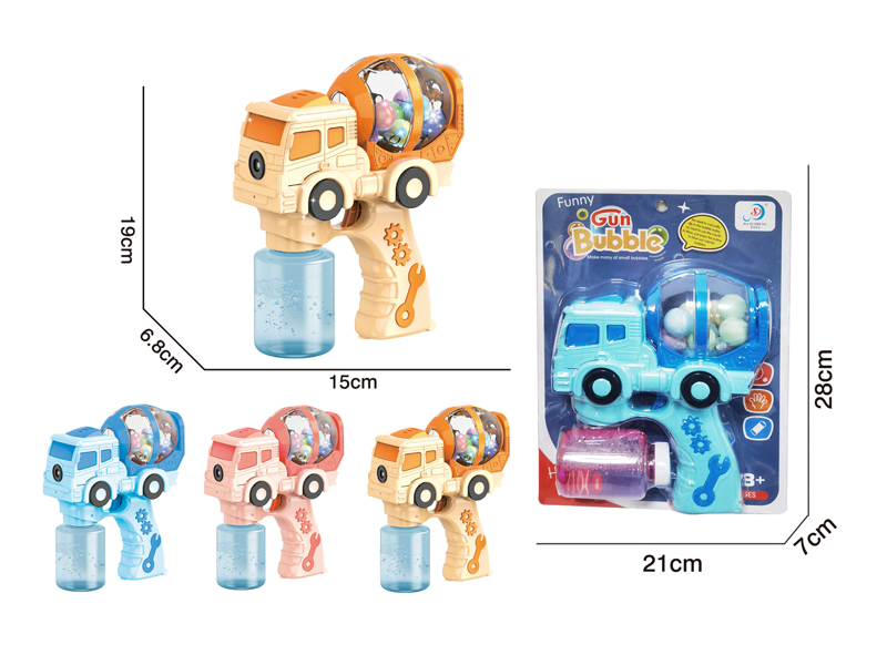 B/O Candy Mixer Truck Bubble Gun With Light Music
