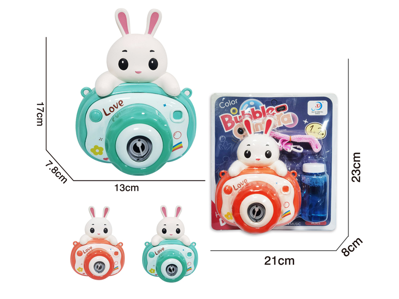 White Rabbit Bubble Camera With Light And Music