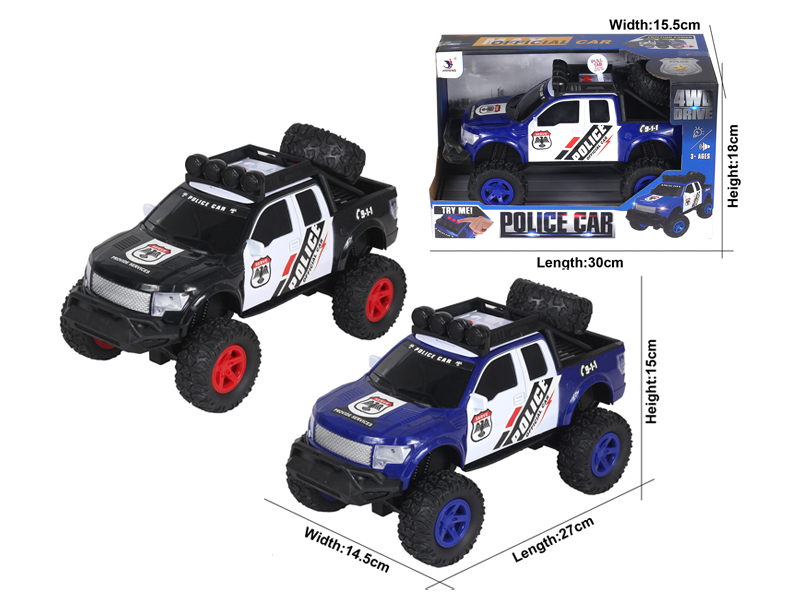 Friction Off Road Pickup Police Vehicle