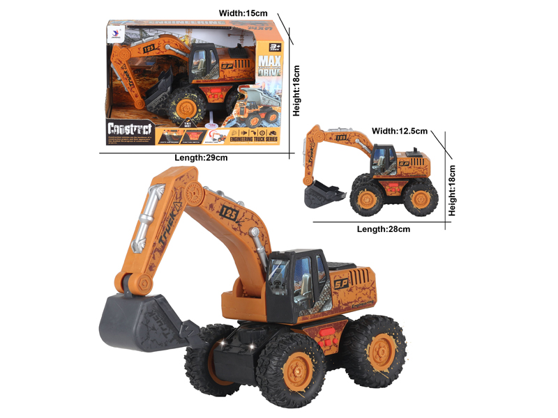 Simulation Friction Excavator Truck