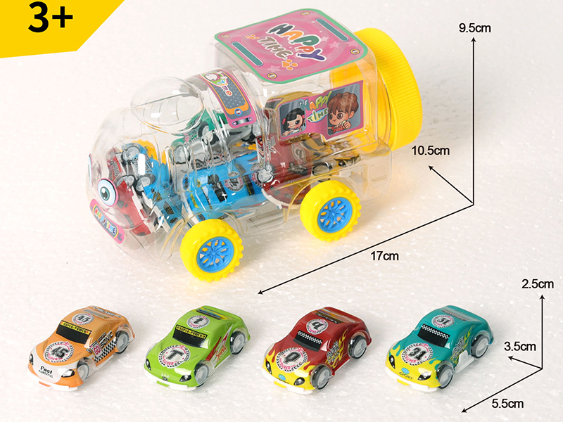 12pcs Pull Back Car