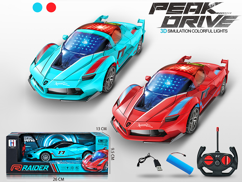 4-Channel Remote Control Racing Car With 3D Light