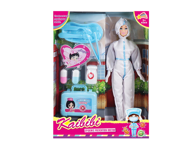 11.5 Inch Solid Doll Epidemic Prevention Doctor Set