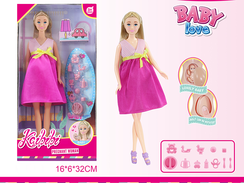 11 Inch Doll Pregnant Woman Set