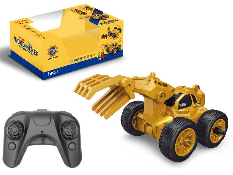 2.4G Remote Control Wood Picker Stunt Car