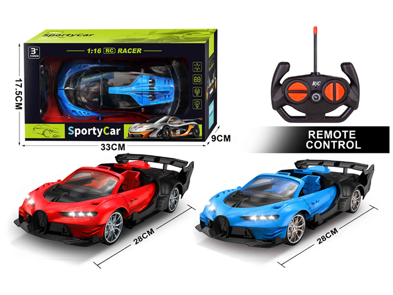 1:16 4CH R/C Racing Car With Light(Not Including Electricity)