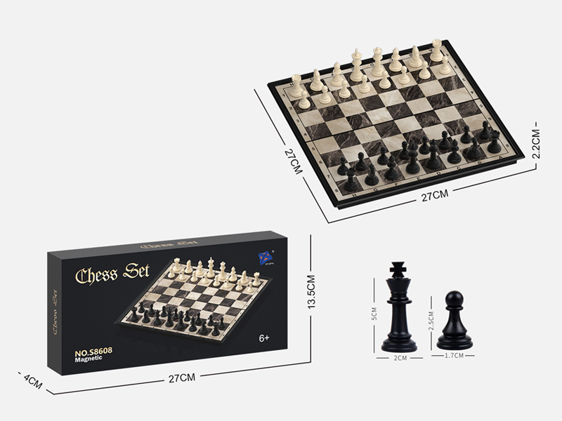 Stone Pattern Chess Face Magnetic Chess