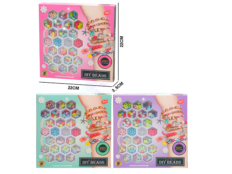 Macaron Color Series DIY Beads(Three Styles Mixed)