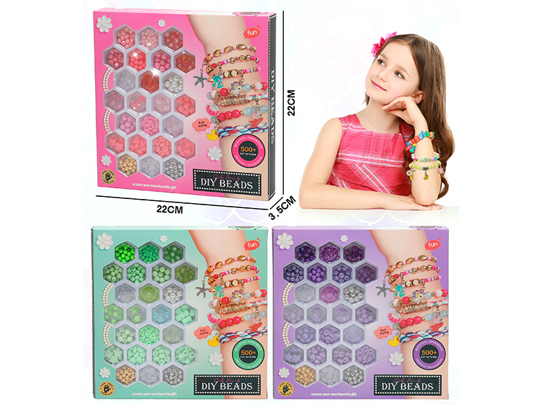 Solid Color Series DIY Beads(Three Styles Mixed)