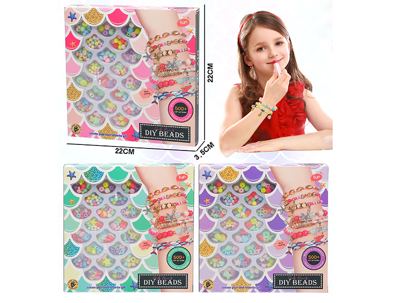Macaron Color Series DIY Beads(Three Styles Mixed)