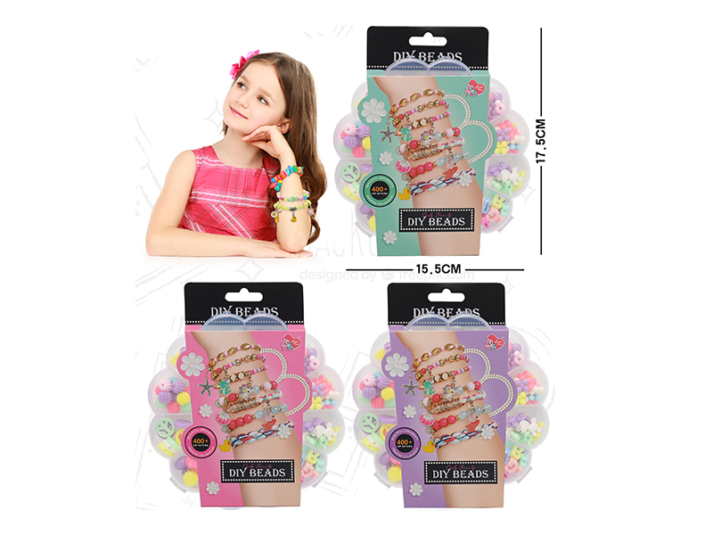 Macaron Color Series DIY Beads(With String,Without Scissor)