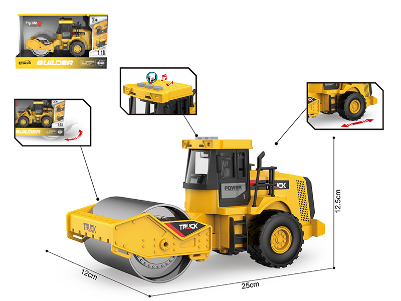 1:16 Friction Road Roller(Sound And Light)
