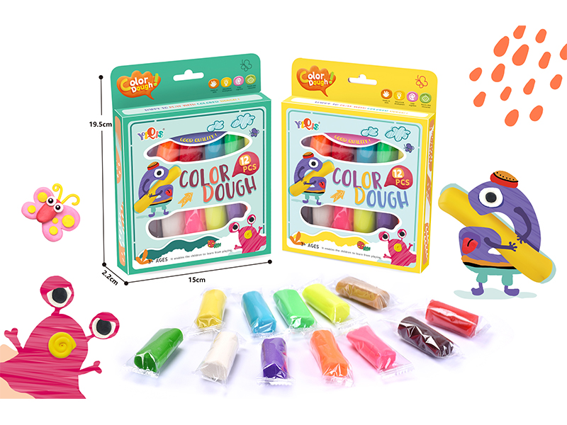 12PCS Colored  Mud