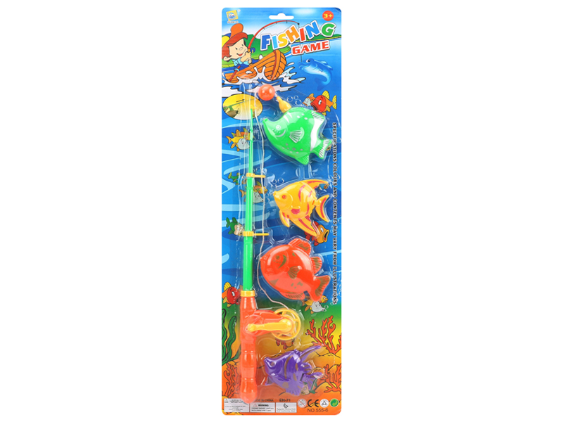 Spray Painted Fishing Toys
