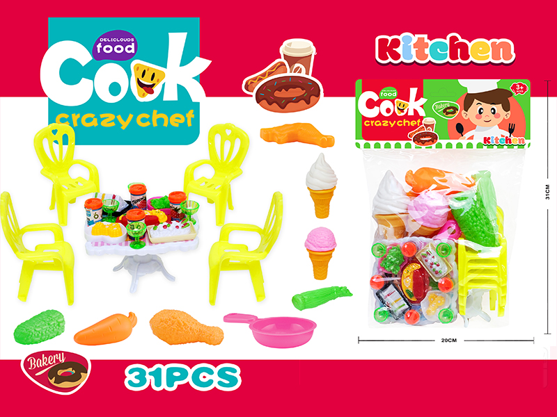 31PCS Children'S Tableware Toy Set