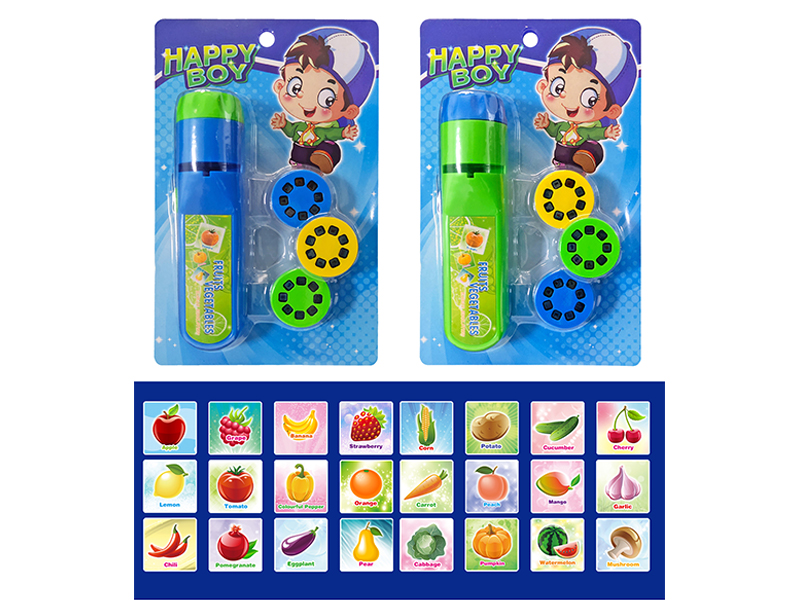 Early Education Fruit And Vegetable Projection Flashlight