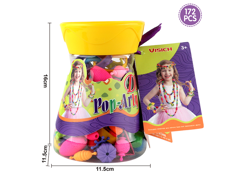 DIY Pop Snap Beads 172pcs