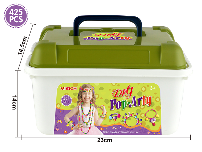 DIY Pop Snap Beads 425pcs