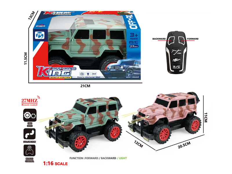 2Ch R/C Camo Off-Road Large G Vehicle With Light