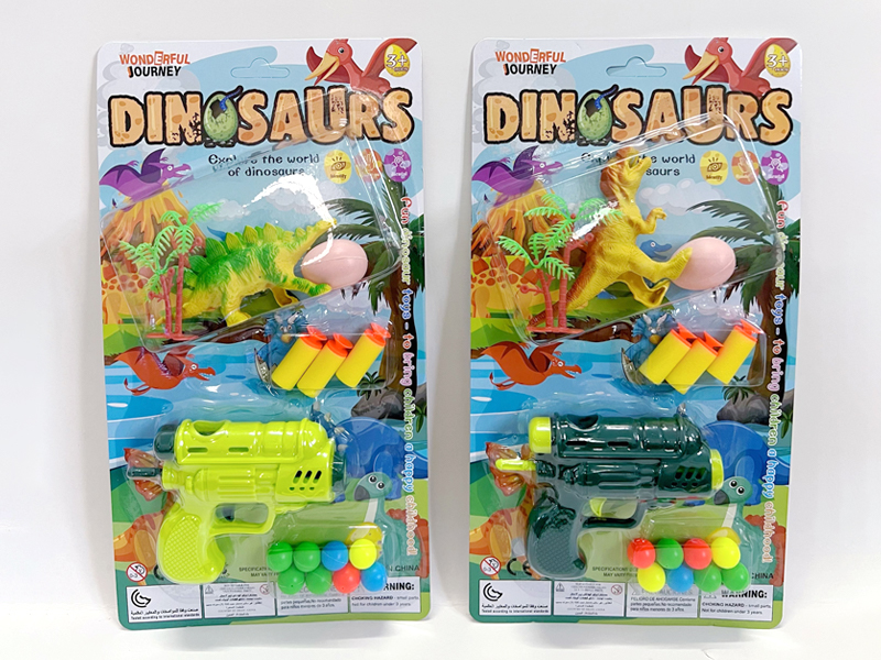 Table Tennis Gun With Dinosaur Set