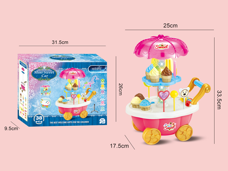 Snowflake Ice Cream Car With Lighting And Music