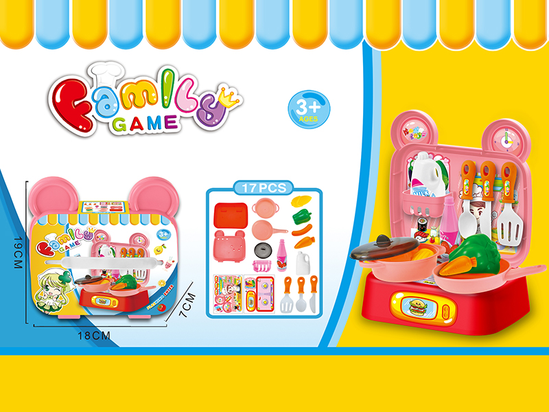 Kitchen Toys Storage Box Set 17pcs