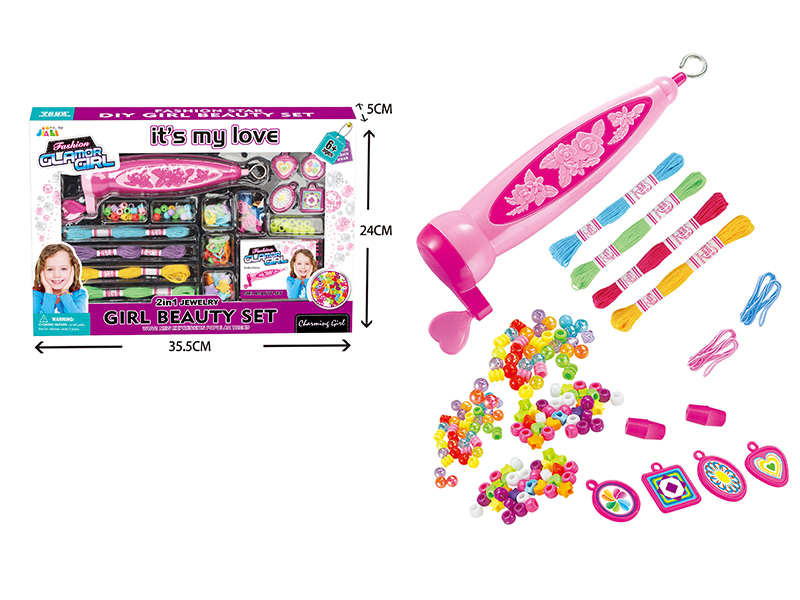 Girls Fashion Beauty Toy DIY Hair Beader