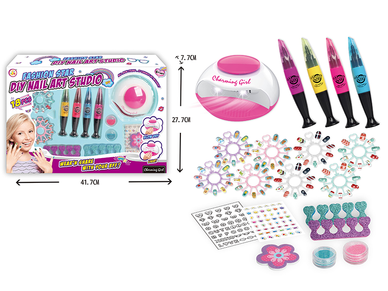 Nail Dryer DIY Nail Art Set(With Light)