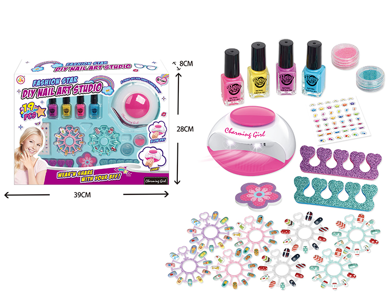 Nail Dryer DIY Nail Art Set(With Light)