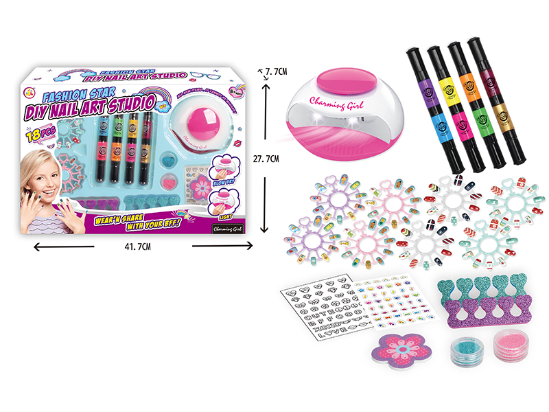 Nail Dryer DIY Nail Art Set(With Light)