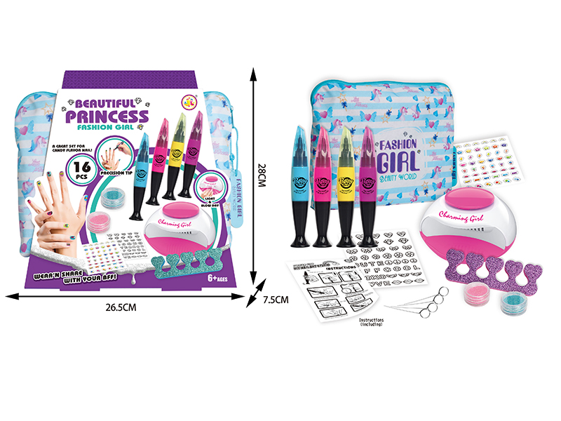 Nail Dryer DIY Nail Art Set(With Light)