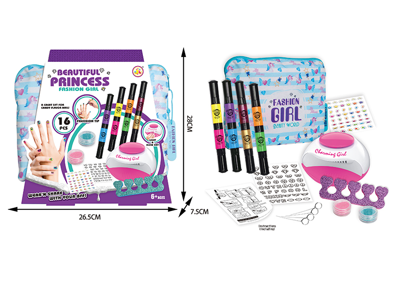 Nail Dryer DIY Nail Art Set(With Light)