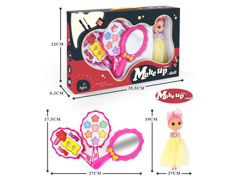 Doll Makeup Toy Set