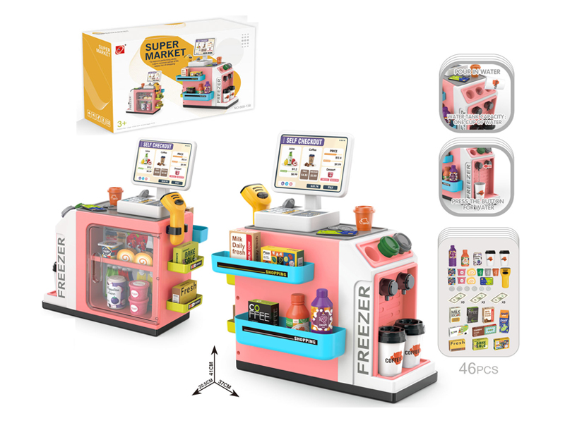 46PCS Mini Supermarket Table Set