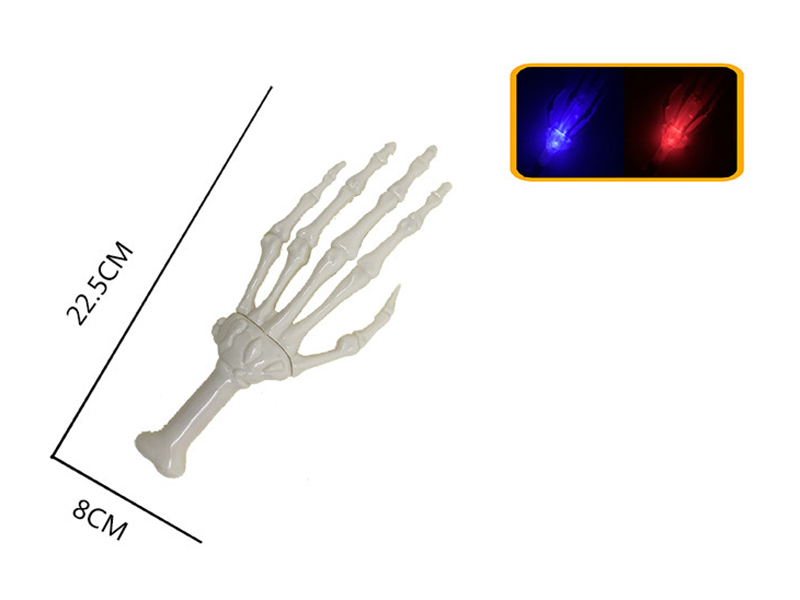 Halloween Skull Hand Flash Stick