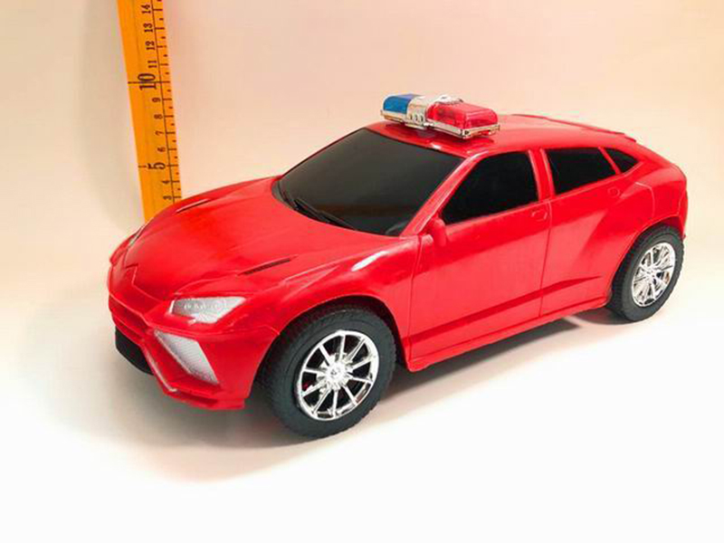 Solid Color Spray-Painted Friction Police Car