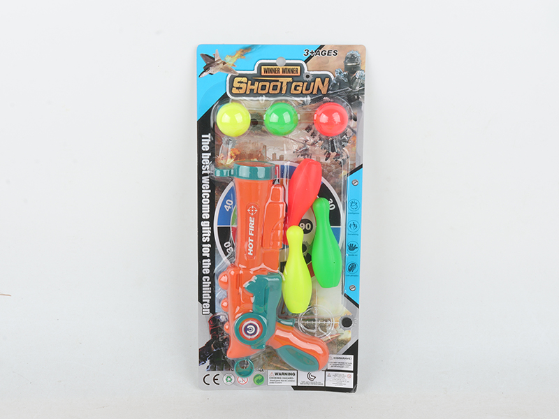 Ping-Pong Ball Gun + Bowling