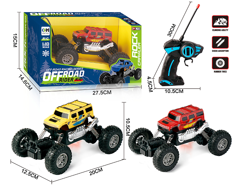 27Mhz 1:18 4 Channel Remote Control Climbing Car With Lights(Not Included Batteries)
